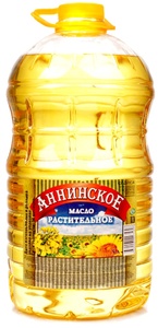 Масло "Аннинское" подсолнечное рафинированное 1 сорт ГОСТ 5л.*4