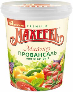 Майонез "Махеевъ" (классика)  Ведро ГОСТ 1 литр .*12