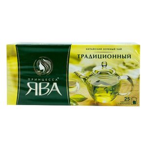 0222-18 Чай "Ява" зелёный 25 пакетов с/я *18