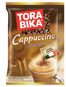 Кофе "Tora Bika Cappuccino" с шоколадной крошкой 25 г.*20*12