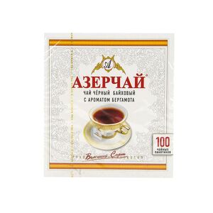 Чай "Азерчай" БЕРГАМОТ 100 пак.*2г.*6