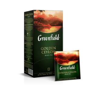 0352-10 Чай "Гринфилд" Голден Цейлон черный 25пакетов с/я *10