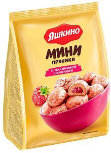 ЯШКИНО Пряники с малиновой  начинкой 300г*10