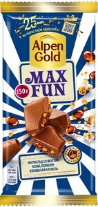 Шоколад "Альпен Голд МАКСФАН" ( Вкус Колы) 150 г.*16