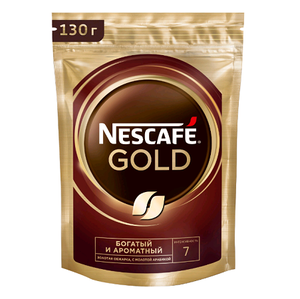 Кофе "Нескафе Голд"  пакет 130 г. *8