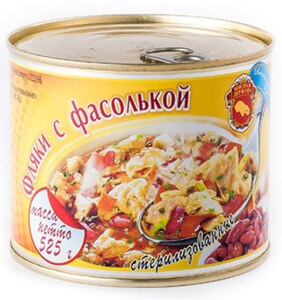 Фляки с фасолькой "Столбцовский МКК" (Беларусь) ТУ 525г*24